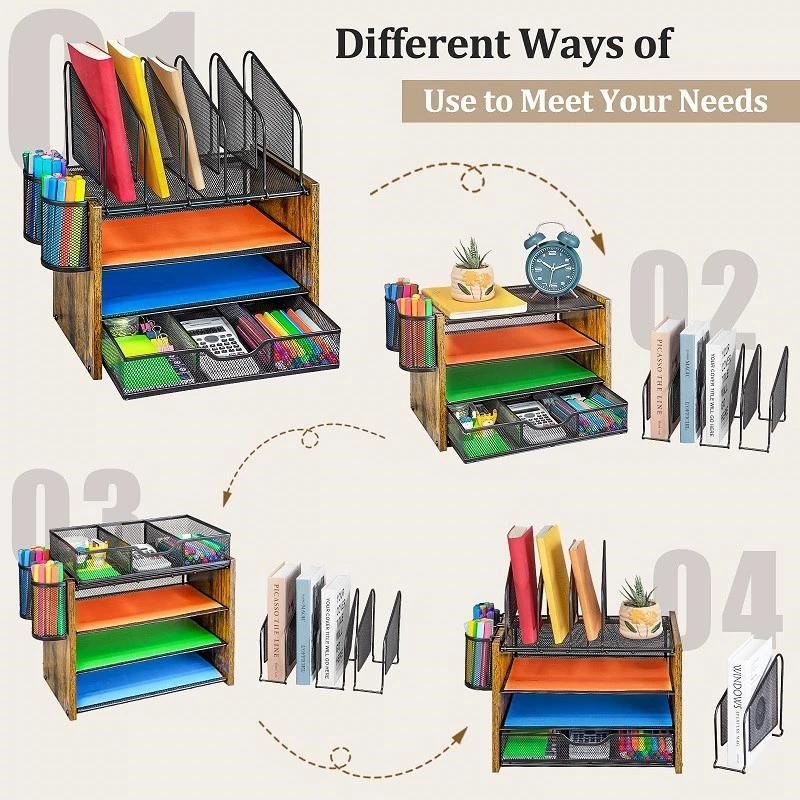 wooden desktop organiser wooden desktop organiser