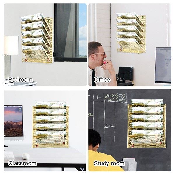 gold wall file organizer
