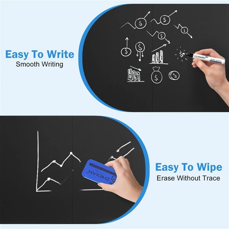 Large Rolling Blackboard Double-Sided